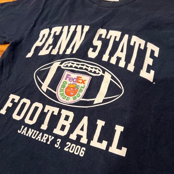 VINTAGE 2006 FEDEX Orange Bowl T-Shirt Penn State Nittany Lions Small TCX - Picture 2 of 5
